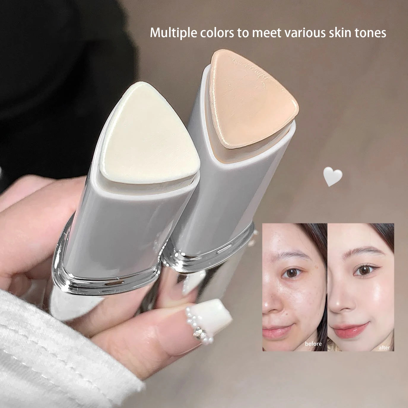 Color Changing Foundation Stick: Lightweight, Buildable Coverage for All Skin Tones