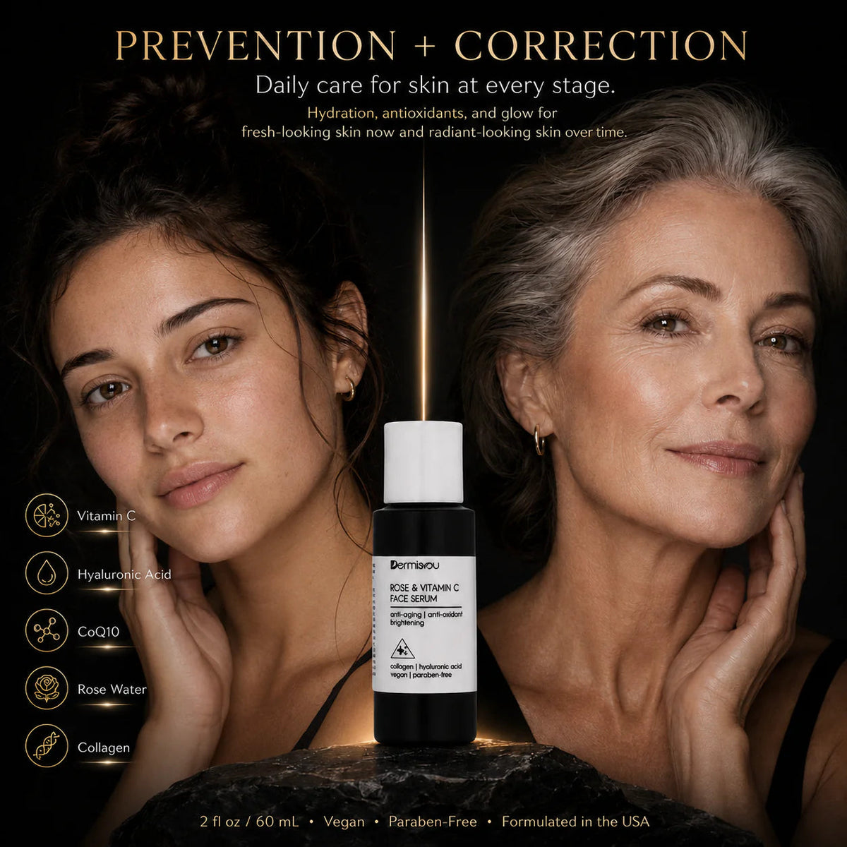 Rose & Vitamin C Brightening Face Serum - supplier reference image